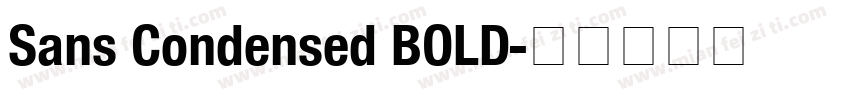 Sans Condensed BOLD字体转换
